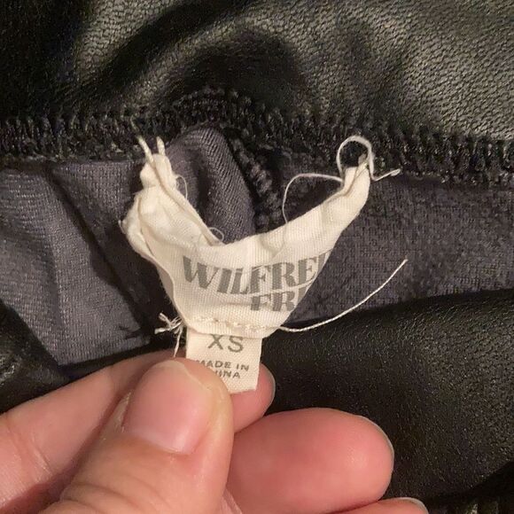 Wilfred Free Skinny Black Faux Leather Leggings - Picture 6 of 9